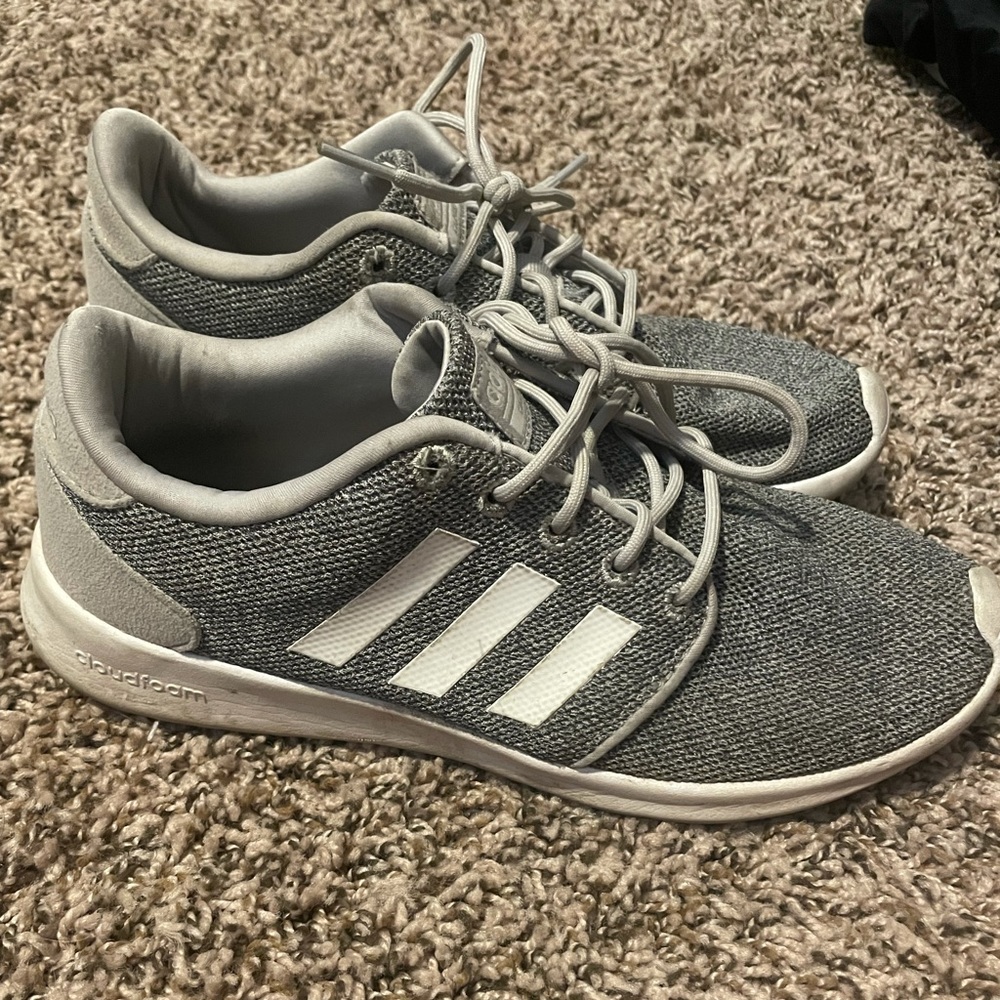 Gray White Adidas
